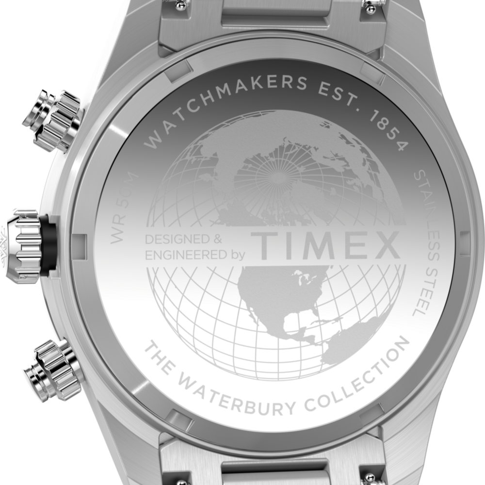 Waterbury Heritage Chronograph 39mm Stainless Steel Bracelet Watch