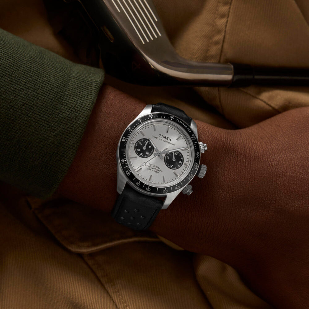 Waterbury Heritage Chronograph 39mm Leather Strap Watch