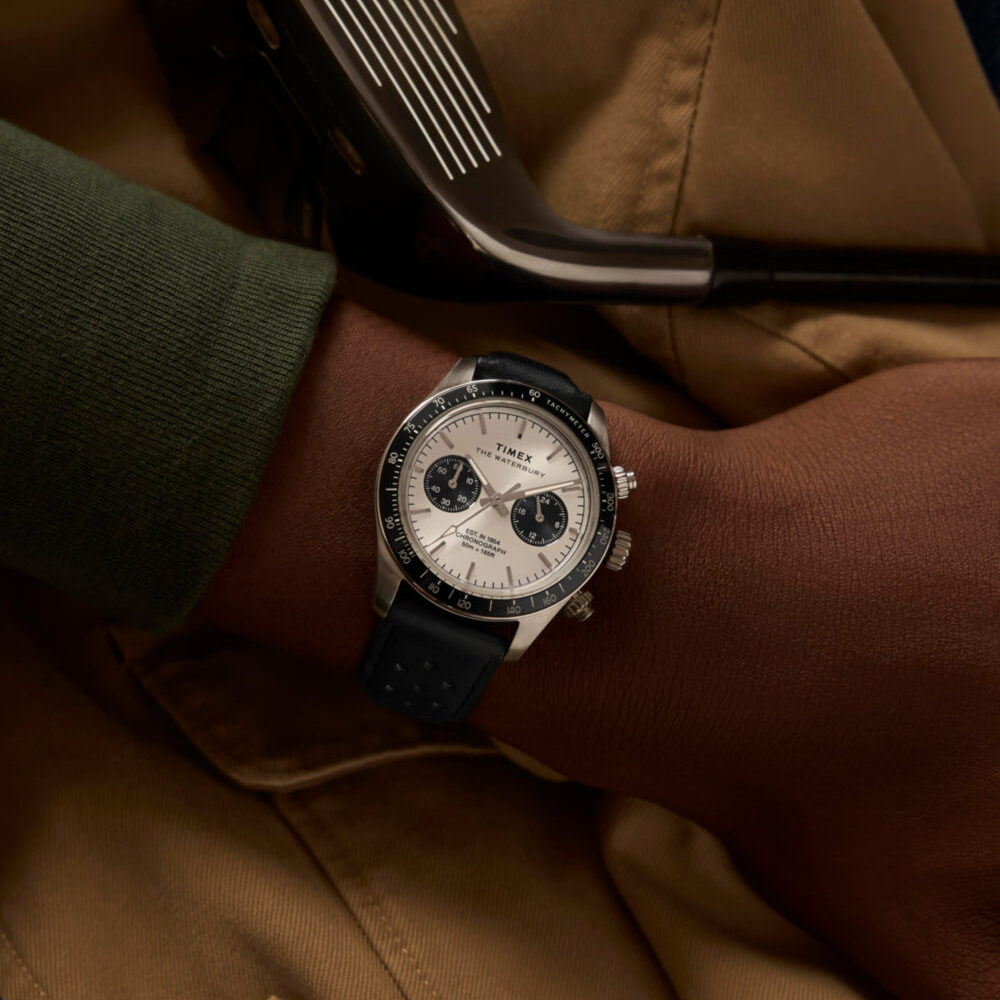 Waterbury Heritage Chronograph 39mm Leather Strap Watch