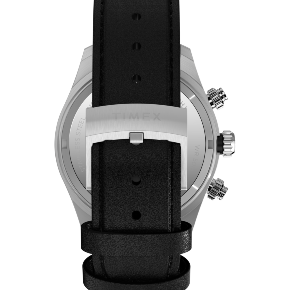 Waterbury Heritage Chronograph 39mm Leather Strap Watch