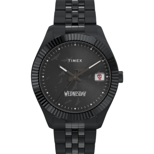 Timex x Wednesday Timex Legacy 36mm Stainless Steel Bracelet Watch