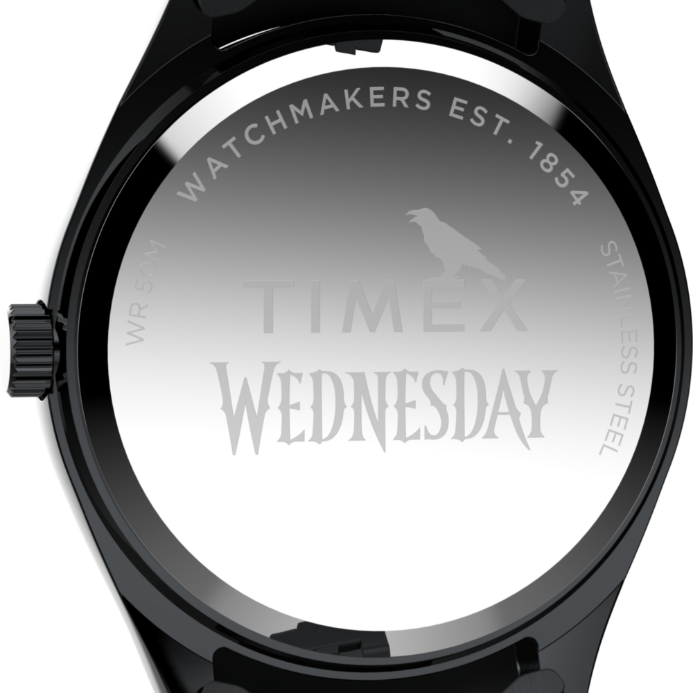 Timex x Wednesday Timex Legacy 36mm Stainless Steel Bracelet Watch