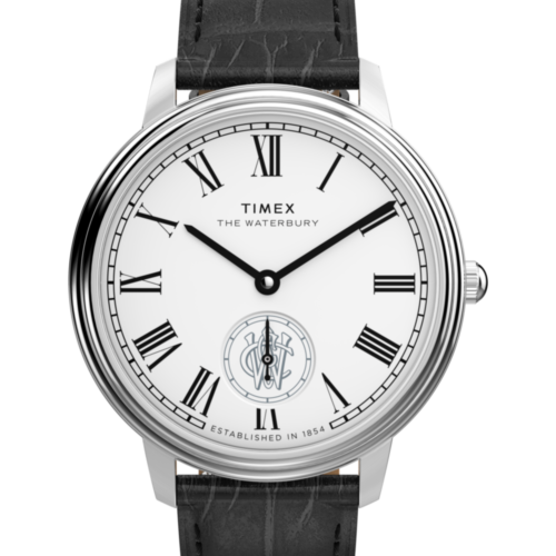 Waterbury Metropolitan Sub-Second 39mm Leather Strap Watch