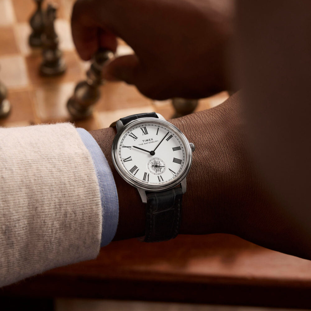 Waterbury Metropolitan Sub-Second 39mm Leather Strap Watch