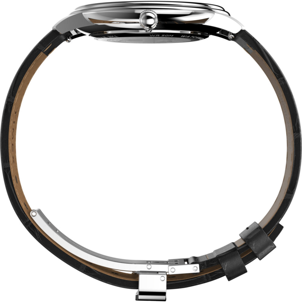 Waterbury Metropolitan Sub-Second 39mm Leather Strap Watch
