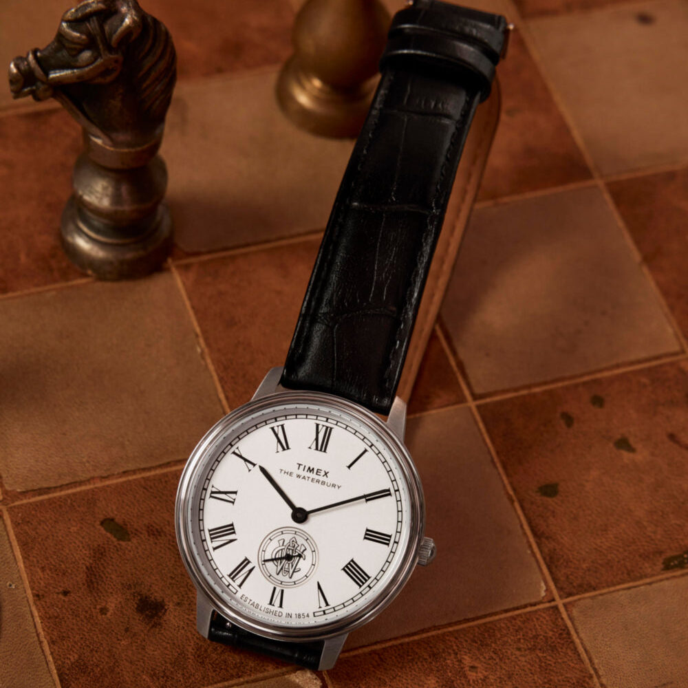 Waterbury Metropolitan Sub-Second 39mm Leather Strap Watch