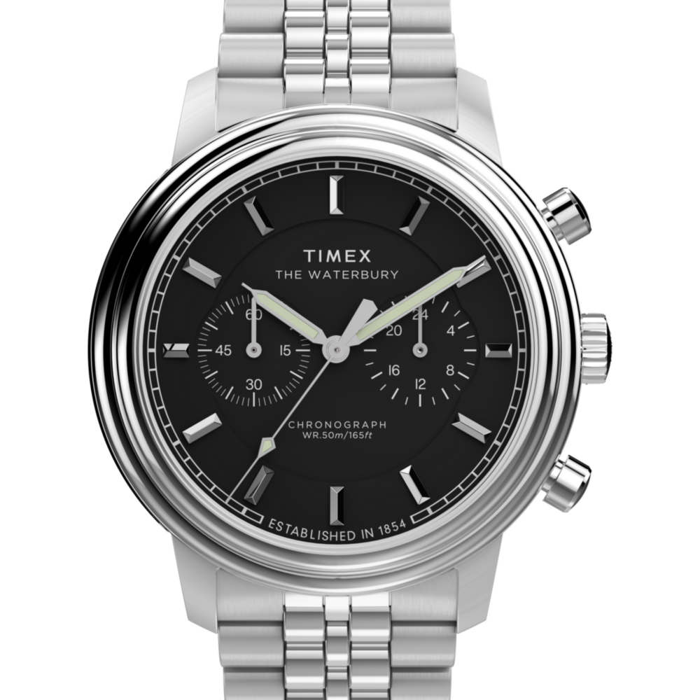 Waterbury Metropolitan Chronograph 41mm Stainless Steel Bracelet Watch