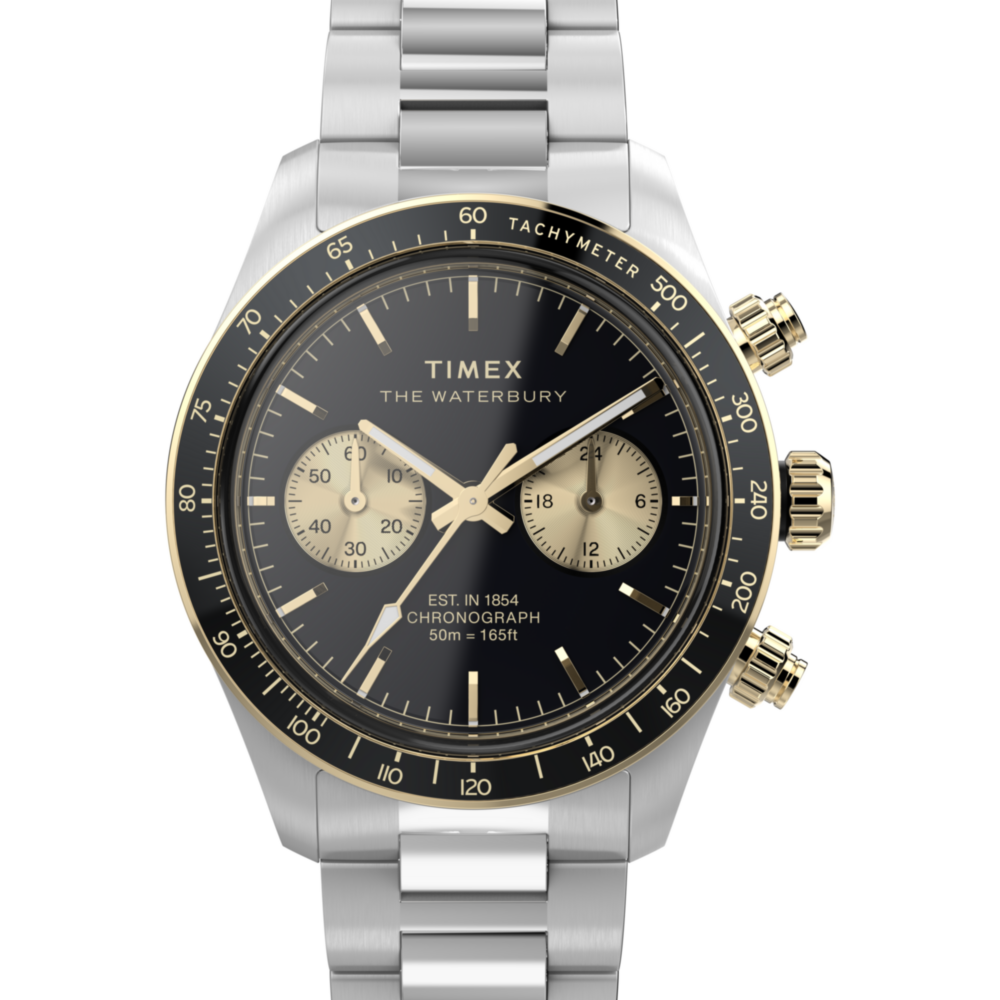 Waterbury Heritage Chronograph 39mm Stainless Steel Bracelet Watch