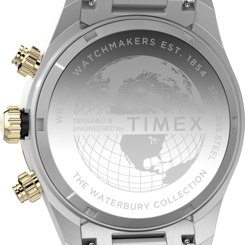 Waterbury Heritage Chronograph 39mm Stainless Steel Bracelet Watch