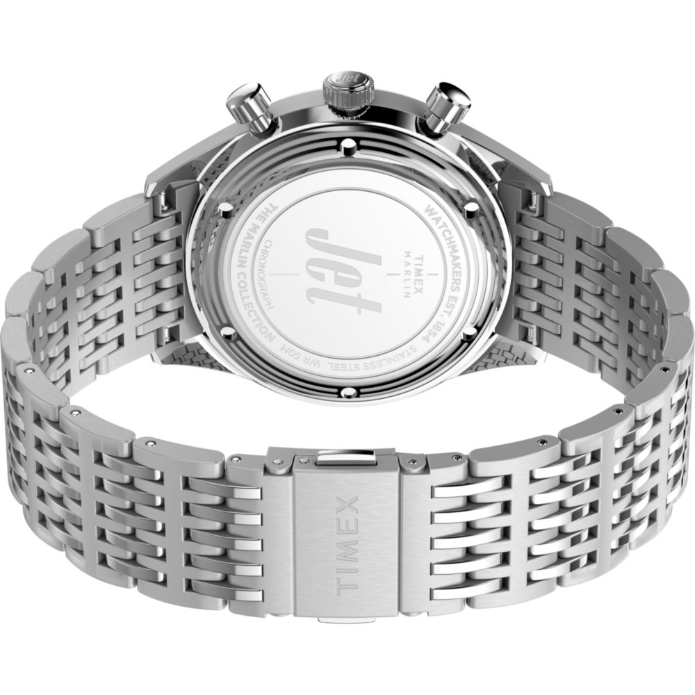 Marlin® Jet Quartz Chronograph 40mm Stainless Steel Bracelet Watch