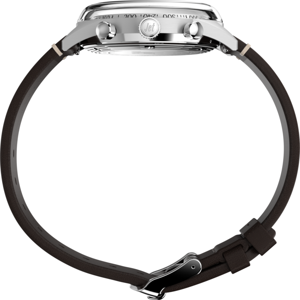 Marlin® Jet Quartz Chronograph 40mm Leather Strap Watch