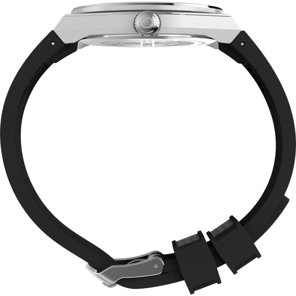 Q Timex Continental GMT 39mm Synthetic Rubber Watch