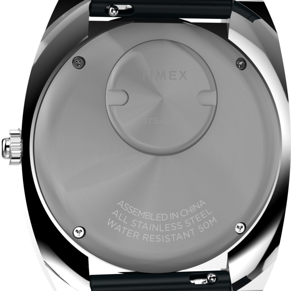 Q Timex® 1972 World Time 39mm Leather Strap Watch