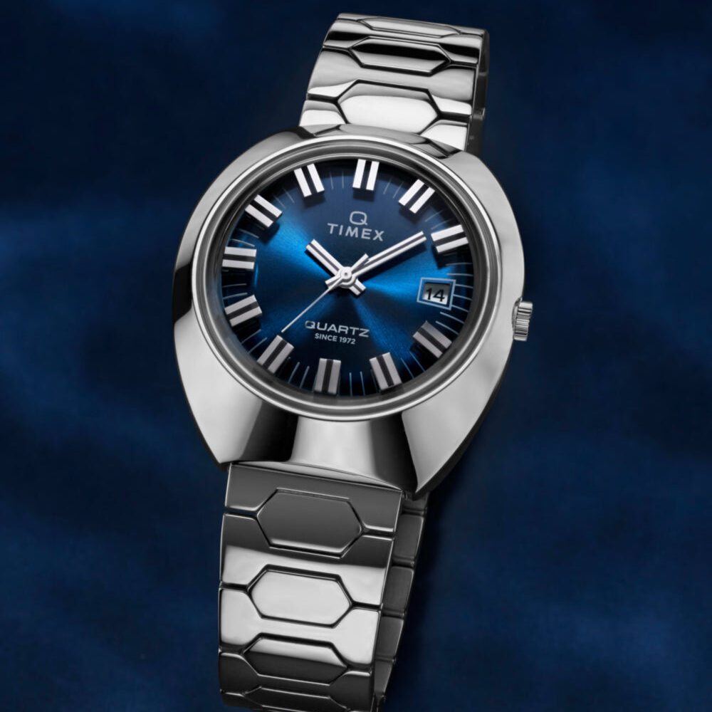 Q Timex® 1972 Time Machine Reissue 39mm Stainless Steel Bracelet Watch