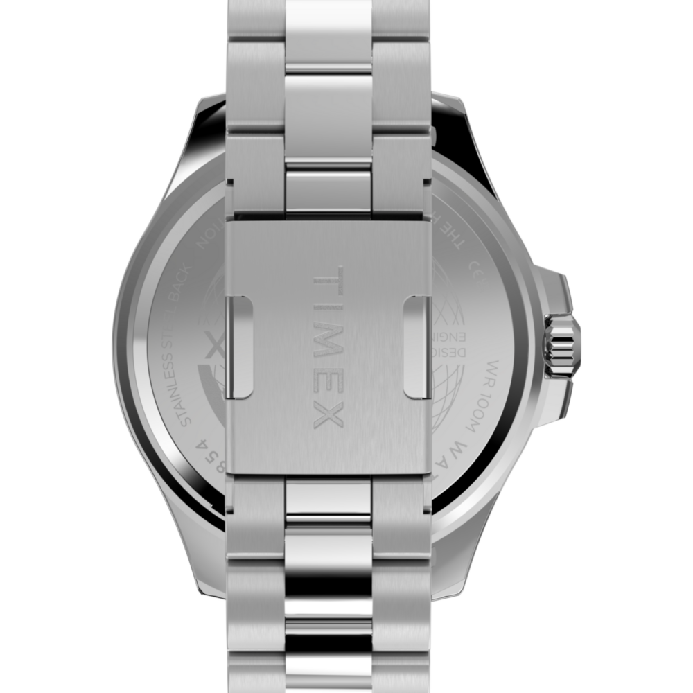 Harborside Coast Multifunction 43mm Stainless Steel Bracelet Watch