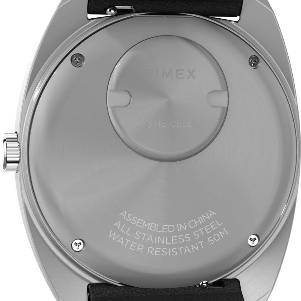 Q Timex® 1975 Enigma 37mm Leather Strap Watch