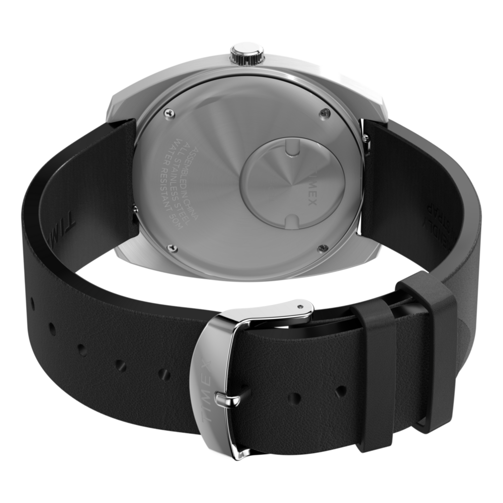 Q Timex® 1975 Enigma 37mm Leather Strap Watch