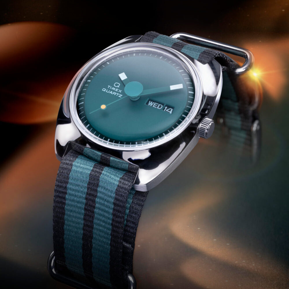 Q Timex® 1975 Enigma 37mm Fabric Strap Watch