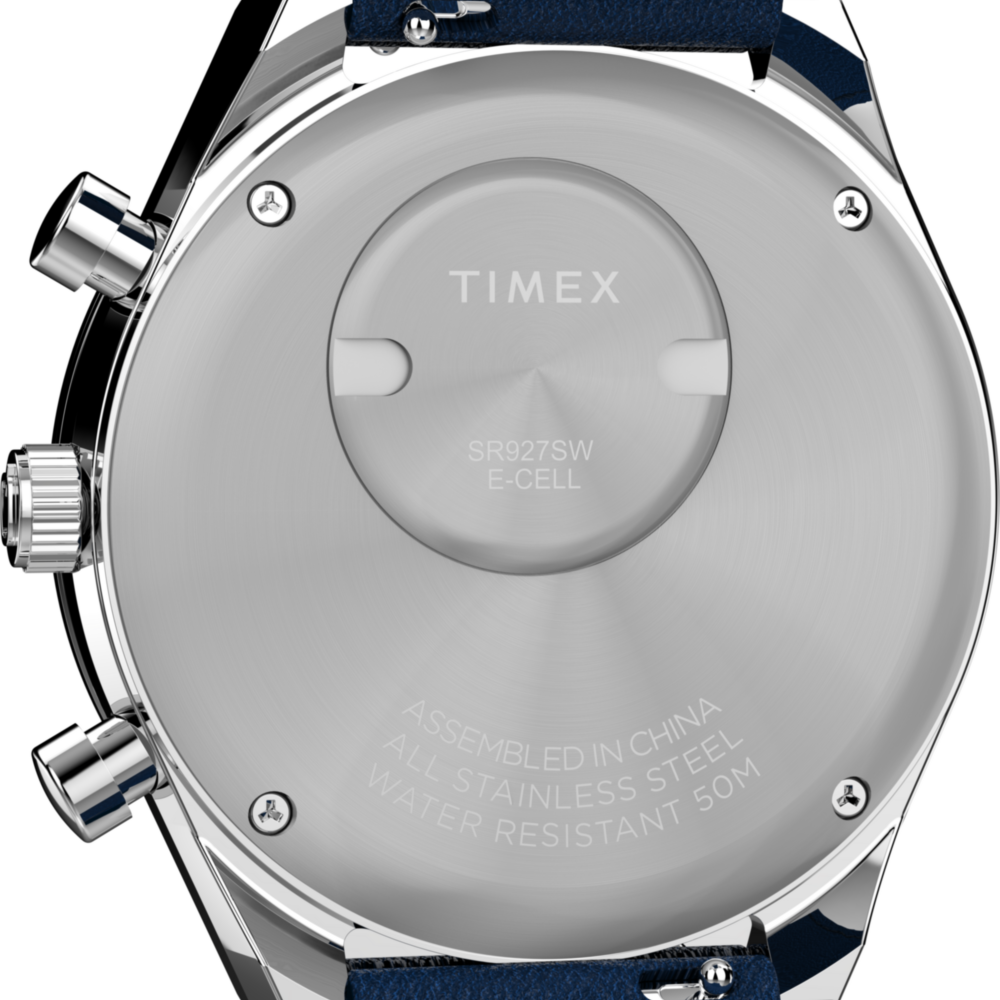Q Timex® Chronograph 40mm Leather Strap Watch
