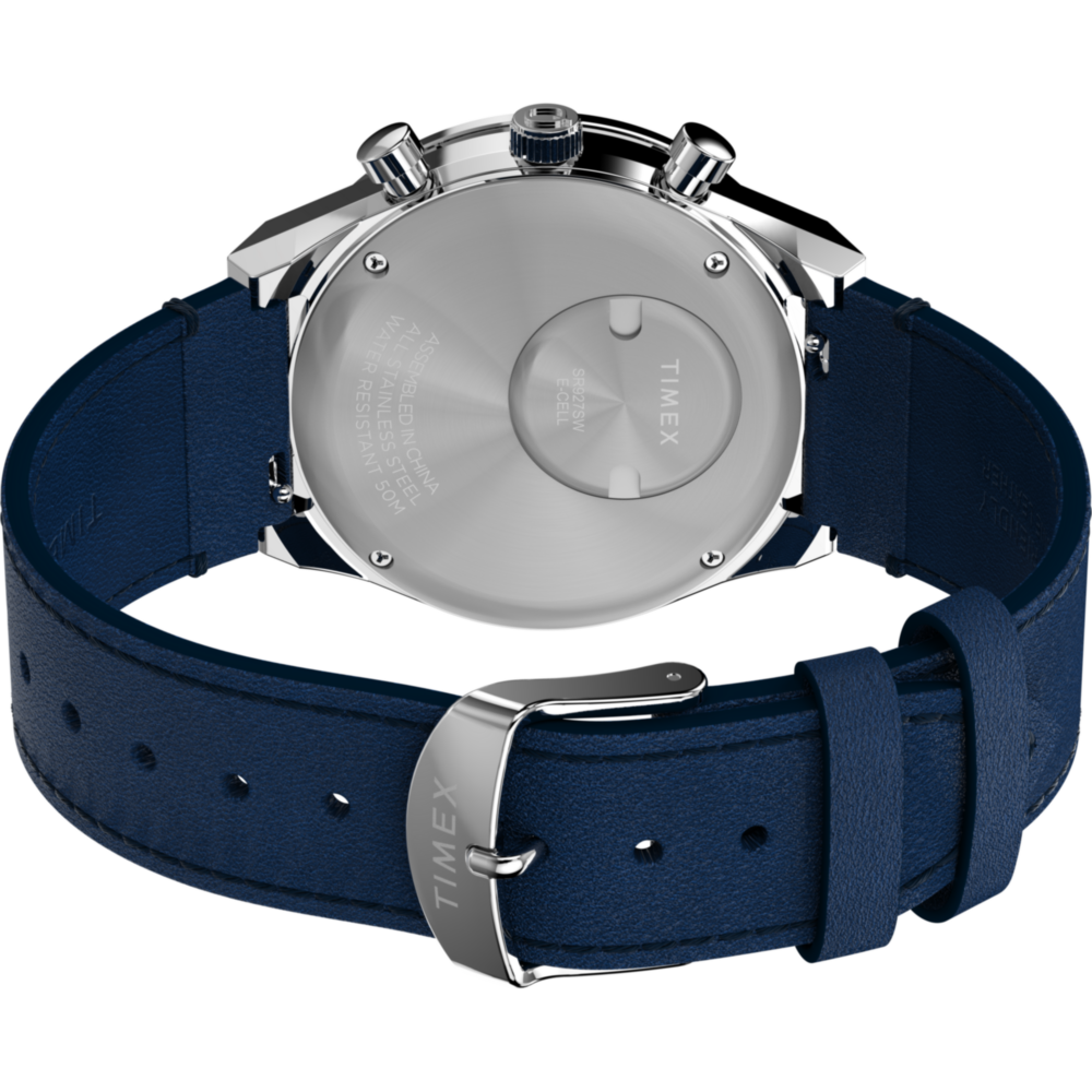 Q Timex® Chronograph 40mm Leather Strap Watch