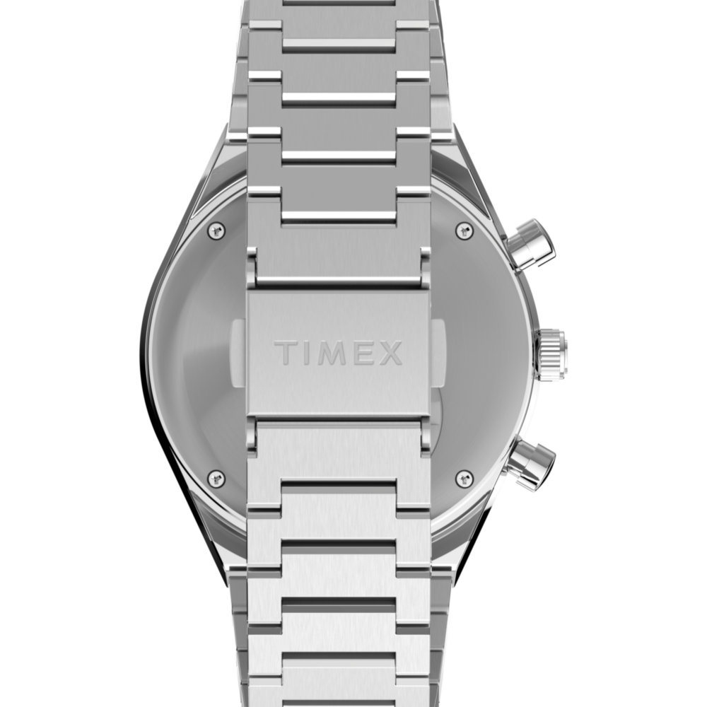 Q Timex® Chronograph 40mm Stainless Steel Bracelet Watch
