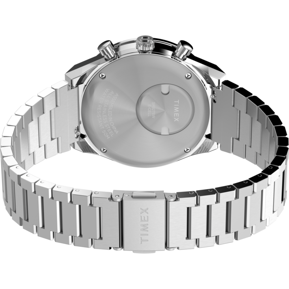 Q Timex® Chronograph 40mm Stainless Steel Bracelet Watch