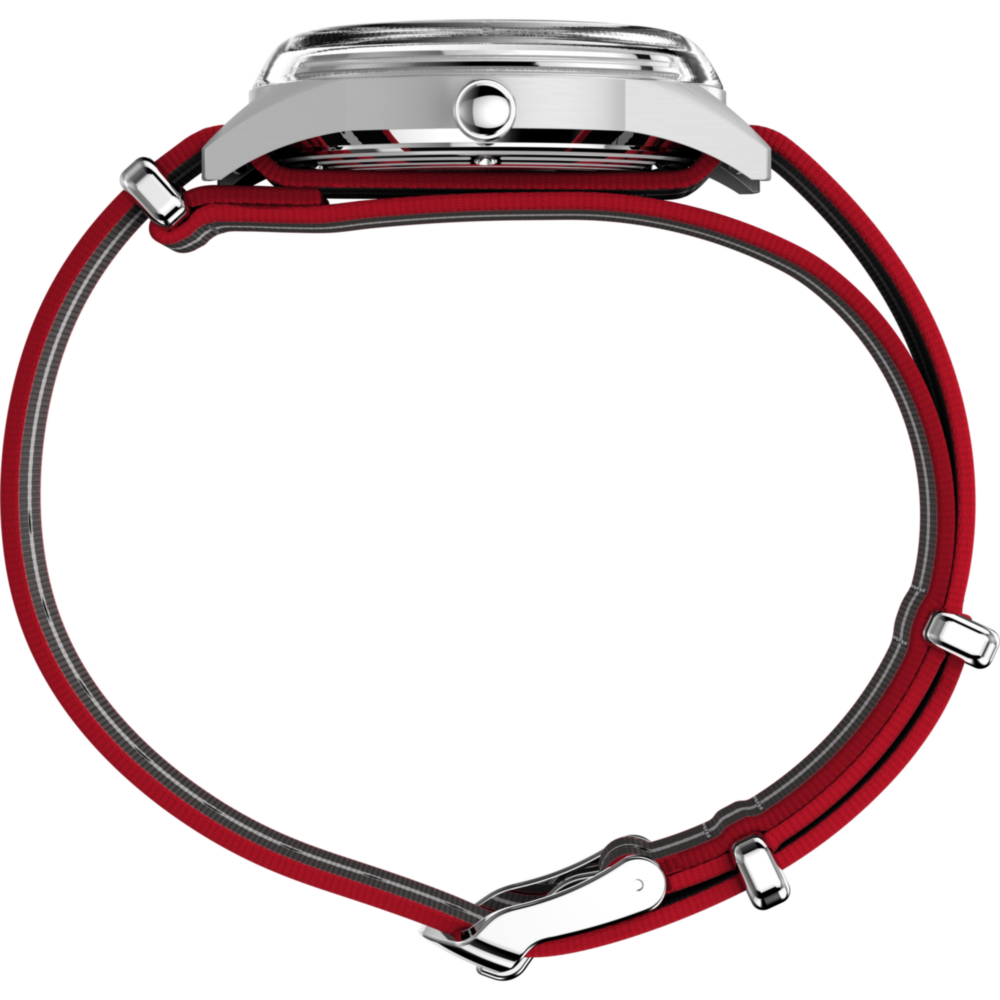 Marlin® Jet Quartz 38mm Fabric Strap Watch