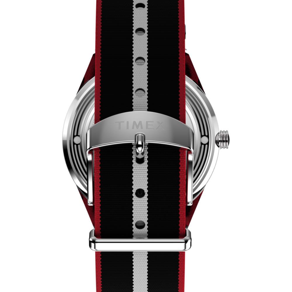 Marlin® Jet Quartz 38mm Fabric Strap Watch