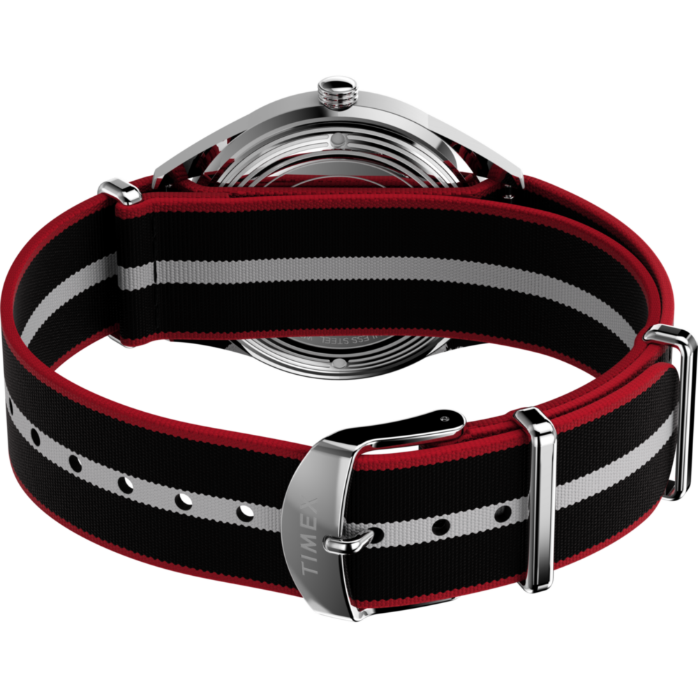 Marlin® Jet Quartz 38mm Fabric Strap Watch