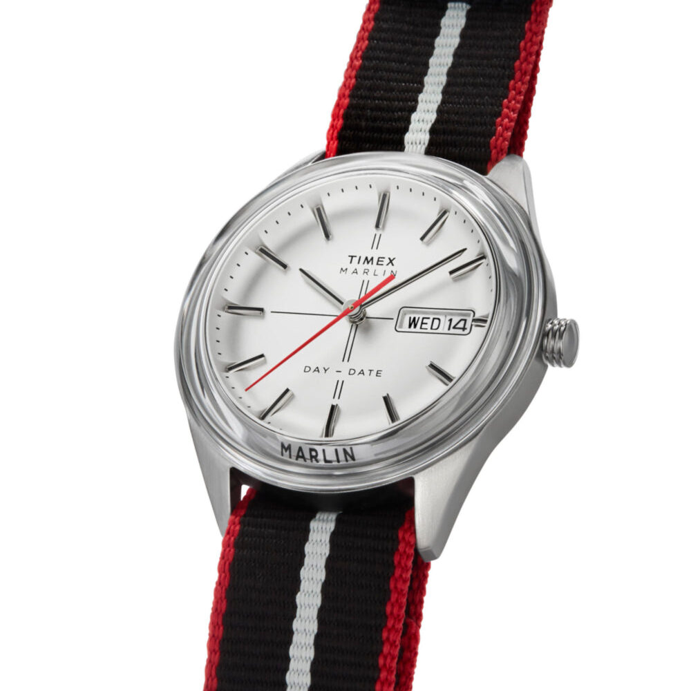 Marlin® Jet Quartz 38mm Fabric Strap Watch