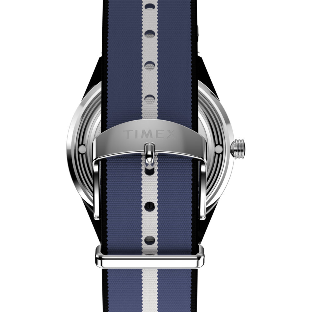 Marlin® Jet Quartz 38mm Fabric Strap Watch