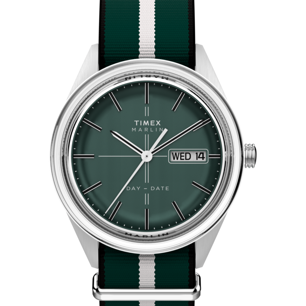 Marlin® Jet Quartz 38mm Fabric Strap Watch