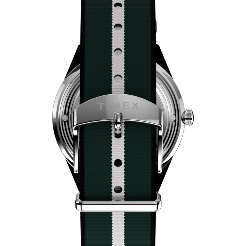 Marlin® Jet Quartz 38mm Fabric Strap Watch