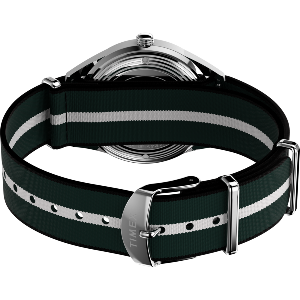 Marlin® Jet Quartz 38mm Fabric Strap Watch