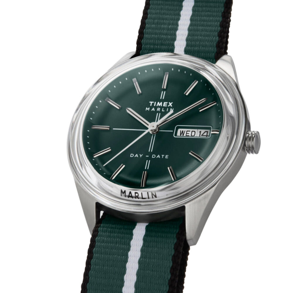 Marlin® Jet Quartz 38mm Fabric Strap Watch
