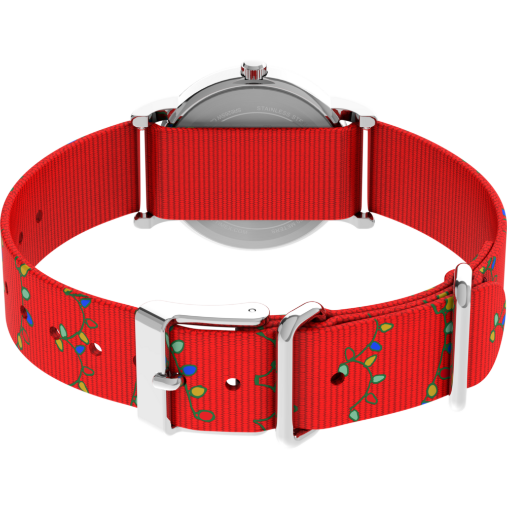 Peanuts® x Timex Weekender Snoopy Santa Hat 31mm Fabric Strap Watch