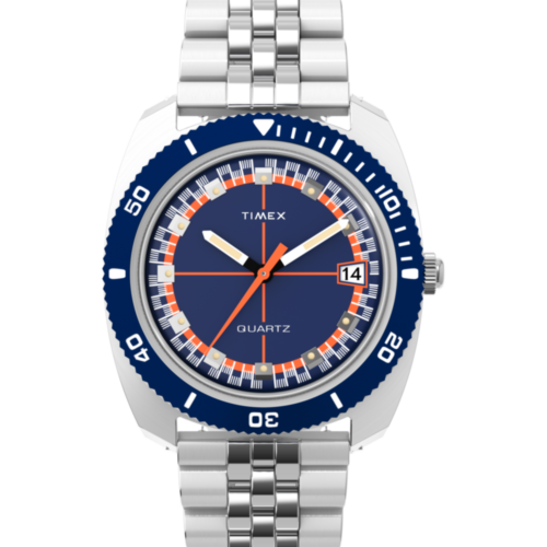 Q Timex® 1971 Velocity 36mm Stainless Steel Bracelet Watch