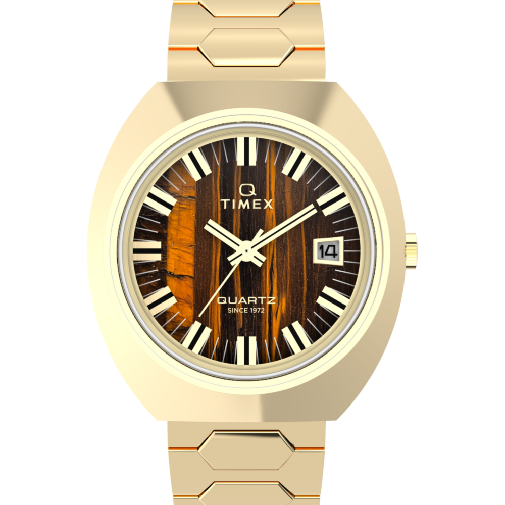 Q Timex® 1972 Time Machine Reissue 39mm Stainless Steel Bracelet Watch