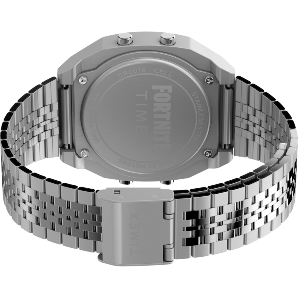 Timex x Fortnite T80 36mm Stainless Steel Bracelet Watch
