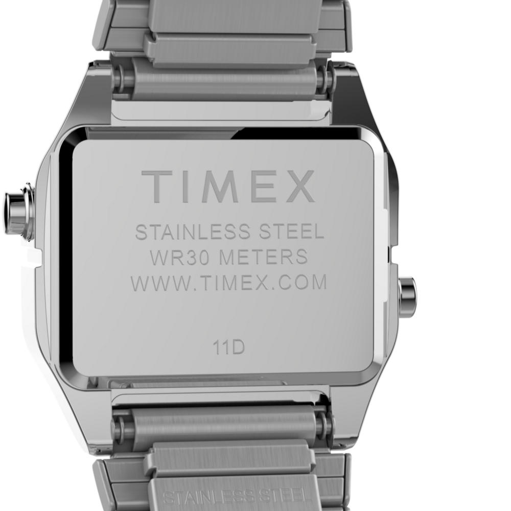 Teeny Tiny Timex Endorsed by Dimepiece 20mm Stainless Steel Expansion Band Watch with Perfect Fit