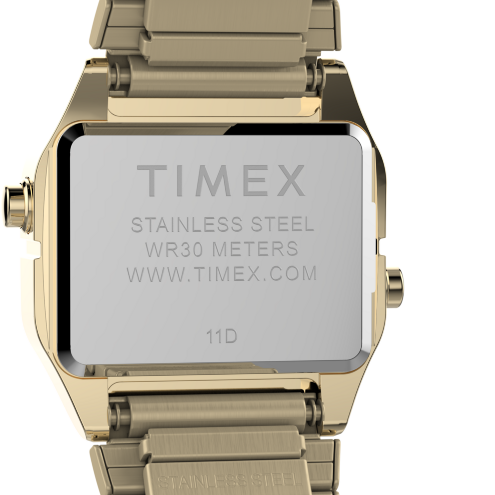 Teeny Tiny Timex Endorsed by Dimepiece 20mm Stainless Steel Expansion Band Watch with Perfect Fit