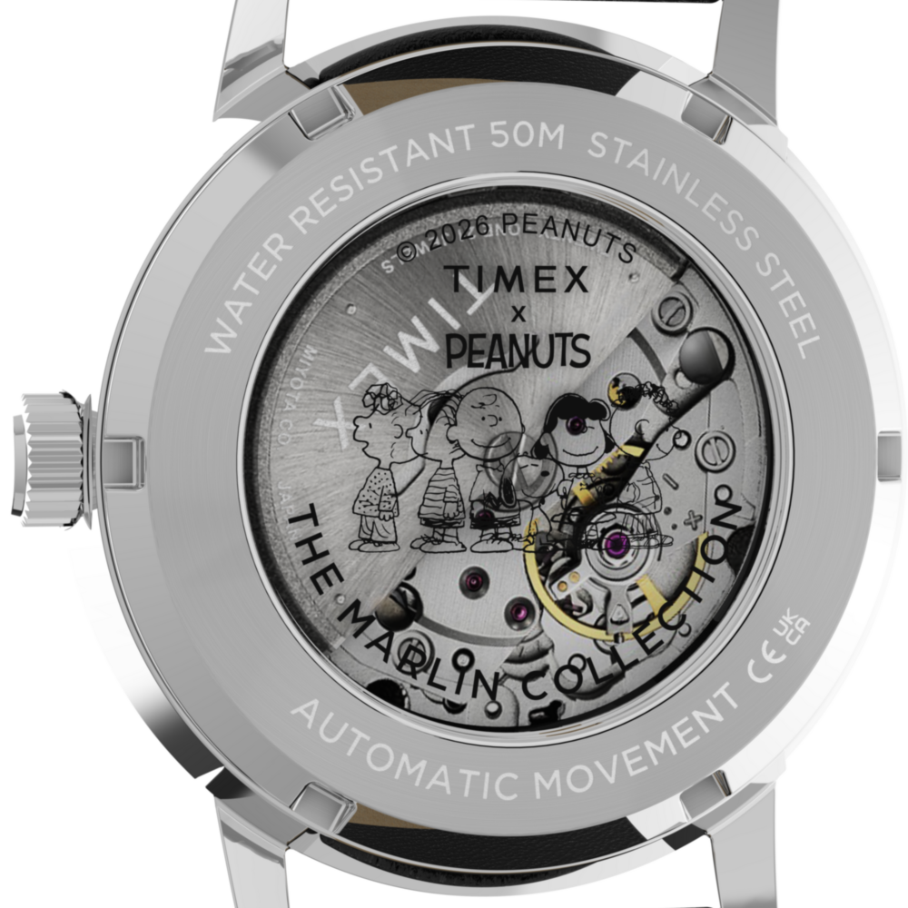 Peanuts® x Timex Marlin® Automatic Americana 40mm Leather Strap Watch