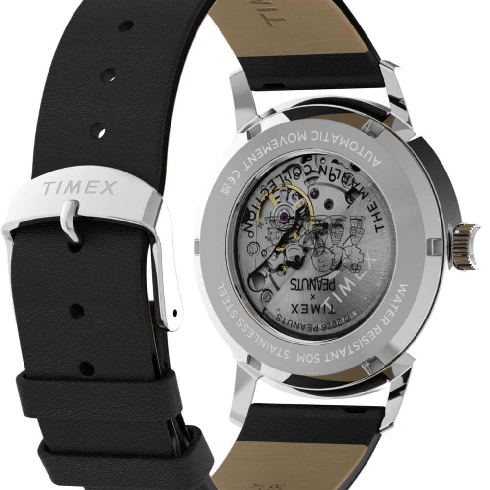 Peanuts® x Timex Marlin® Automatic Americana 40mm Leather Strap Watch