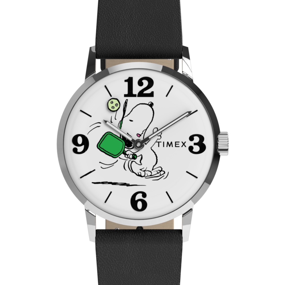 Peanuts® x Timex Marlin® Pickleball 38mm Leather Strap Watch