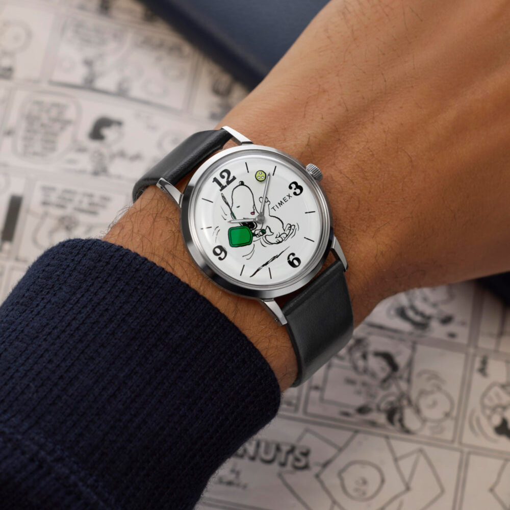 Peanuts® x Timex Marlin® Pickleball 38mm Leather Strap Watch