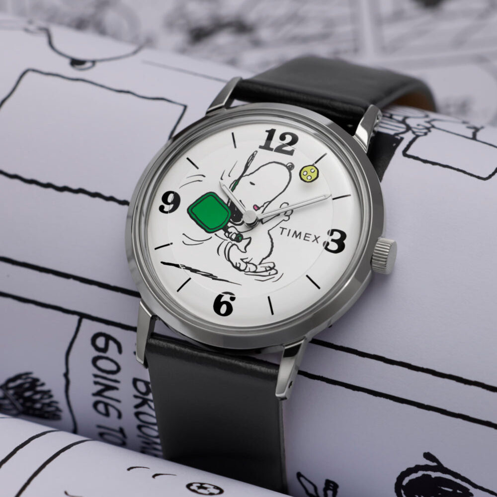 Peanuts® x Timex Marlin® Pickleball 38mm Leather Strap Watch
