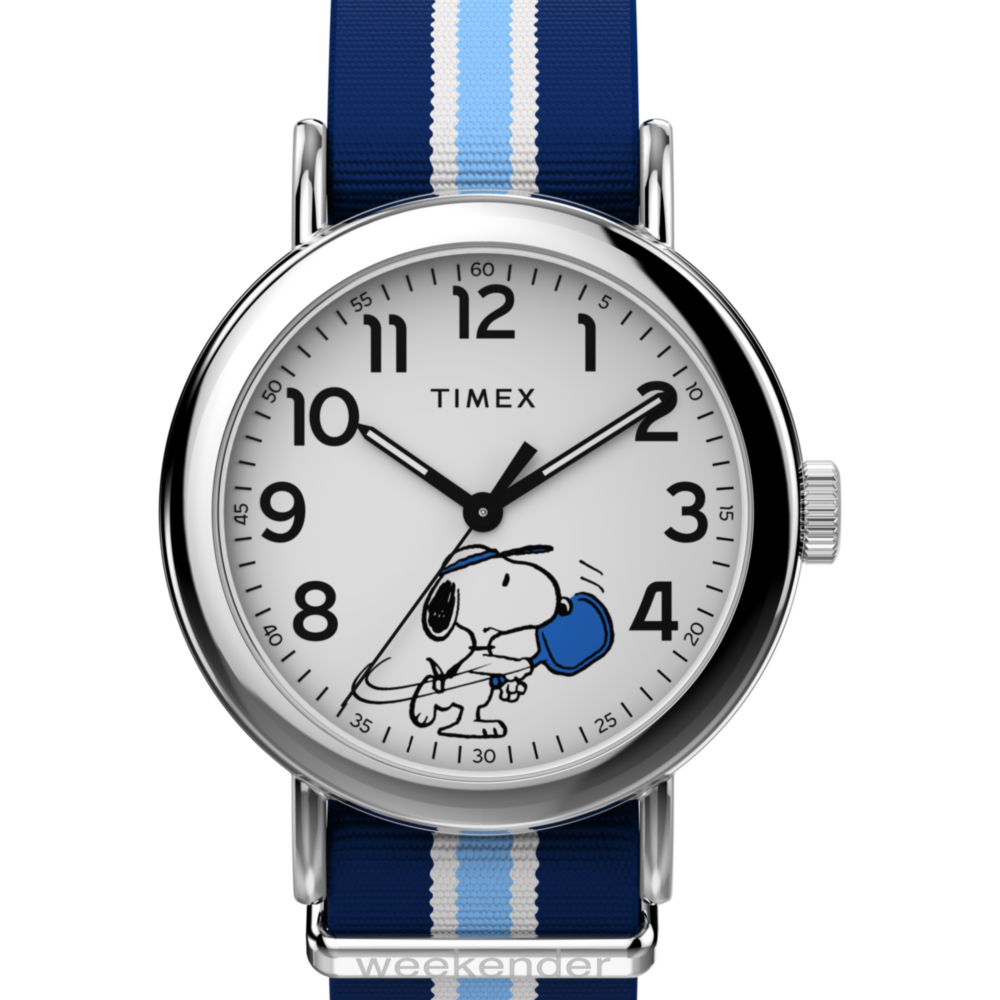Peanuts® x Timex Weekender Pickleball 37mm Fabric Strap Watch