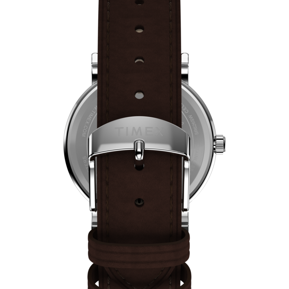 Peanuts® x Timex Weekender Baseball 38mm Leather Strap Watch