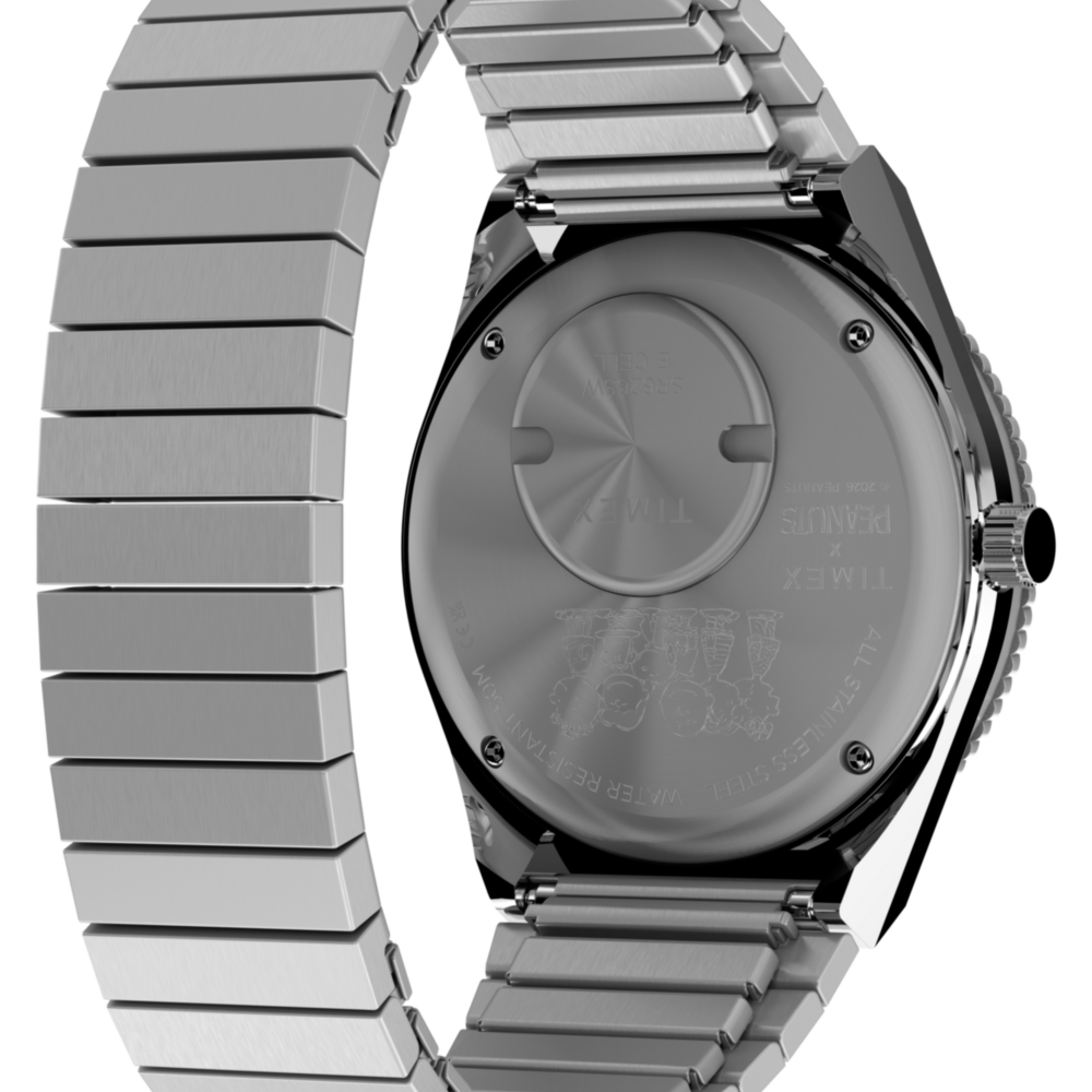 Peanuts® x Q Timex® 36mm Stainless Steel Expansion Band Watch