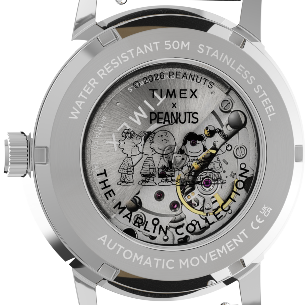 Peanuts® x Timex Marlin® Automatic Soccer 40mm Leather Strap Watch